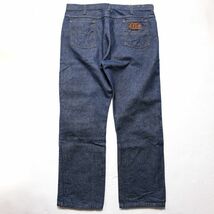 60's 70’s BVD レザーパッチ付き ５ポケット ストレート デニムパンツ 濃紺 (37位) 42タロン 42talon 60年代 70年代 vintage ヴィンテージ_画像3