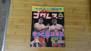 ★ 週刊ゴング 1998年12月22日号 No.891 【きっと春は来る　小橋＆秋山組、風雪に堪えて初優勝！】表紙 小橋・秋山 ★ 送料無料 ★