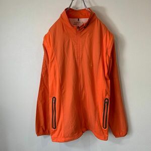 [KWT654] Nike Golf одежда рукав удален Zip джемпер orange мужской L 60