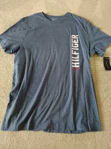 USA購入 TOMMY HILFIGER トミー ヒルフィガー 半袖 Tシャツ ティーシャツ US Mサイズ Lサイズ ブルー グレー 新品未使用