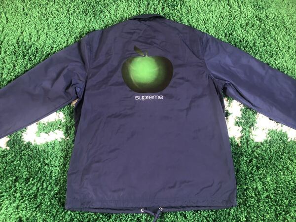 特典付 Supreme Apple Coaches Jacket ネイビー M 新品
