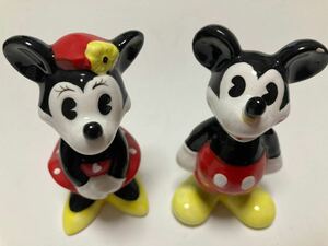 ミッキーマウス ミニーマウス 陶器人形 DISNEY ディズニー