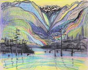 Art hand Auction Susumu Sekiguchi Hodaka Mountain Range Kamikochi, Hand-drawn drawing/autographed, certificate, Comes with a high quality frame, free shipping, mixed media, artwork, painting, others