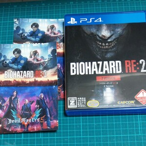 中古 PS4ソフト バイオハザード RE:2 Z Version 販促シール×2枚付