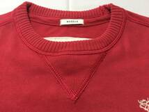 Abercrombie&Fitch アバクロンビーアンドフィッチ ムース刺繍入り長袖カットソー 薄い赤系 S 中古品_画像5