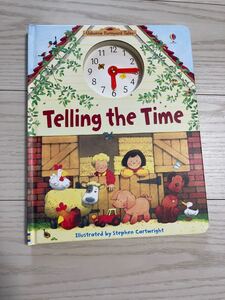 Usborne子供英語絵本 Telling the time 大判サイズ ボードブック 入手難 farmyard tales