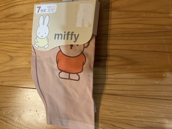 新品即決送料無料♪miffyミッフィーボリス7分丈レギンス100サイズ