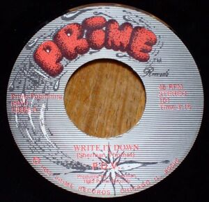 Soul Funk 45 ★★ P.D.V. - WRITE IT DOWN / YOU BETTER STOP IT（PRIME）★★ US ソウル ファンク 7” シングル盤