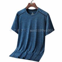 新品SALE! 接触冷感 メンズ 半袖 Tシャツ 丸首 半袖 ひんやり ジム 通気性優れ 部屋着 スポーツ 真夏 シンプル カラーD [サイズ 色 選択可]_画像4