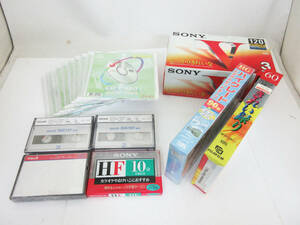 《ビデオテープ+CD-RW+カセットテープ+8mmテープ セット》SONY 3T120VL/SONY MP120/CD-RW80 80min/700MB/maxell Hi8MP など★未開封★