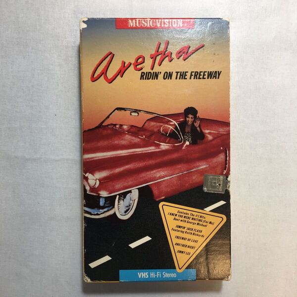 zvd-02♪Aretha Franklin Ride on the Freeway VHS ビデオ 25分 1987年