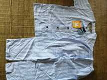磁気治療器付きパジャマセット半袖長ズボン　日本製　肩こりのツボ　前開きブルー_画像4
