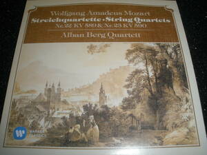 アルバン・ベルク四重奏団 モーツァルト 弦楽四重奏曲 21番 22番 23番 プロシア王 初回 オリジナル 紙 未使用美品 Mozart Alban Berg
