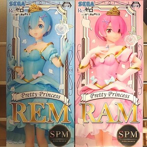 Re:ゼロから始める異世界生活　スーパープレミアムフィギュア Pretty Princess 2種セット【値下げ】