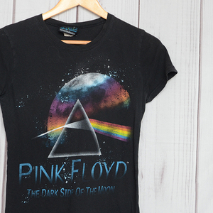 GS9191 ピンクフロイド PINK FLOYD Tシャツ レディース M 肩幅38 ロック メール便可 xq