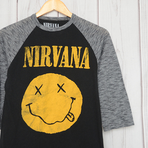 GS9254 ニルバーナ NIRVANA Tシャツ レディース M 裄丈65 ロック メール便可 xq