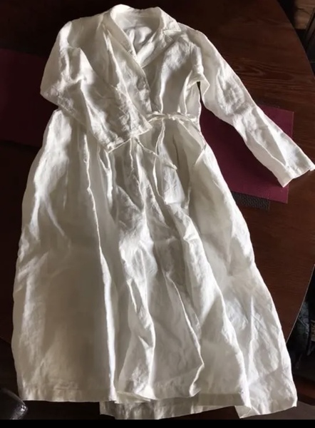美品!! nest Robe リネン ホワイト ロングワンピース♪♪