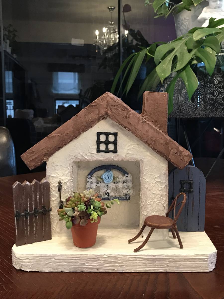 Provence style♪ Miniature gardening house C, Handmade items, interior, miscellaneous goods, ornament, object