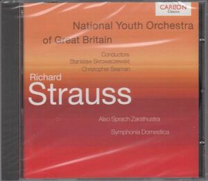[CD/Carlton]R.シュトラウス:家庭交響曲Op.53他/C.シーマン&英国国立ユース管弦楽団