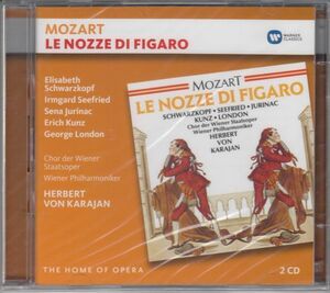 [2CD/Warner]モーツァルト:歌劇「フィガロの結婚」全曲/E.クンツ&I.ゼーフリート他&H.v.カラヤン&ウィーン・フィルハーモニー管弦楽団 1950