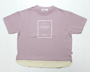  last OFF[Pair Manon]110/ open natural / short sleeves T/ lavender 