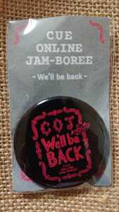 CUE ONLINE JAM-BOREE 2020グッズ COJ We'll be back 缶バッジ 黒