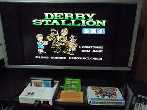 ファミコン　カセット　ソフト　馬　ダービースタリオン　DERBY STALLION　箱有　説明書有　ファミリーコンピューター　family computer