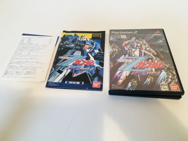 Play station 2 プレーステーション 2 機動戦士Zガンダム ソフト 箱あり 説明書あり プレステ 中古