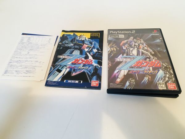 Play station 2 プレーステーション 2 機動戦士Zガンダム　ソフト 箱あり 説明書あり プレステ　中古