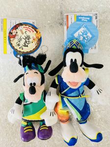 新品 未使用 タグ付 ディズニー TDL ディズニー夏祭り 2012 2015 ぬいぐるみバッジ ヌイバ ぬいば グーフィー MAX マックス 親子セット