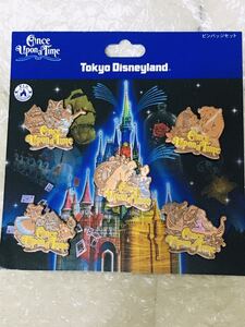 新品 未使用 ディズニーランド TDL ワンス アポン ア タイム ピンバ ピンバッジ セット シンデレラ 美女と野獣 ラプンツェル ピーターパン
