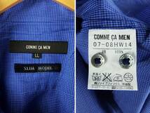 ■COMME CA MEN コムサ メン / SLIM MODEL / ファイブフォックス / メンズ / ブルー / ボタンダウンシャツ size LL / トップス_画像3