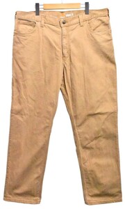 Carhartt カーハート ワークパンツ 薄手コットンダック キャメルブラウンダック W41相当(29128