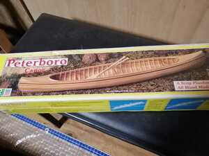  wooden canoe assembly kit PETERBORO 1/12 403.No982 SKILL2 MIDEWEST company 1980 period America made store stock canoe kayak O68s5