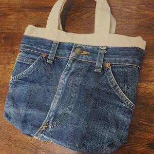 デニムリメイク キャンバス トートバッグ ミッキー