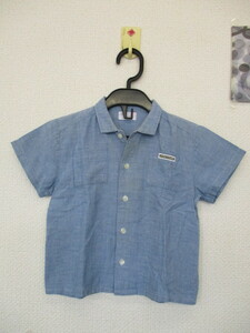* for baby short sleeves Denim shirt blue group (90)