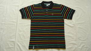 LRG old model polo-shirt with short sleeves black / stripe L 50%off half-price L *a-ru*ji- letter pack post service plus Yupack (.... version ) anonymity delivery 