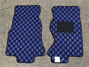# бесплатная доставка #RX-7 FD3S в клетку чёрный синий голубой водительское сиденье пассажирское сиденье коврик на пол автомобильный коврик новый товар RX7( год :H3 год 11 месяц ~H15 год 4 месяц )