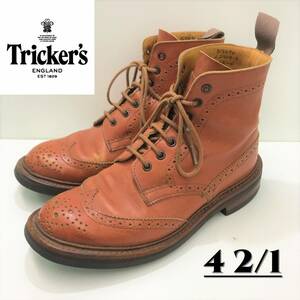 NZ124●Tricker's カントリーブーツ●UK 4 1/2●ブラウン L2508