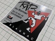 外国のステッカー：RAP ラップ BLAGNAC フランス ドイツ オランダ デザイン 広告 ビンテージ +Pb_画像2