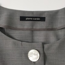 pierre cardin ピエールカルダン サマーウールワンピース ボタン 半袖 丸首_画像6