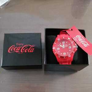 【Coca Cola コカ・コーラ】シリコーンウォッチ 赤/リストウォッチ 腕時計 タグ付新品