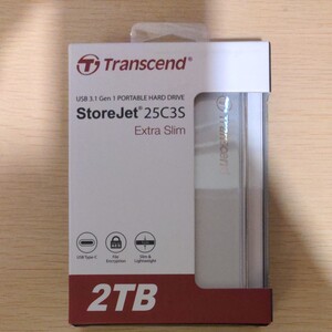 ポータブルハードドライブ 2TB|Transcend TS2TSJ25C3S