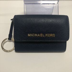 MICHAEL KORS/マイケルコース/ネイビー/定期入れ/カードケース/ミニ財布/コインケース/パスケース/小銭入れ