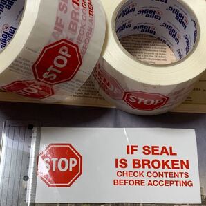 海外★STOP if seal is broken新品テープ2個セット