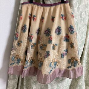 美品 ロイスクレヨン ふんわり ジャガードスカート