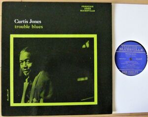 レア Blues LP ■Curtis Jones / Trouble Blues [US ORIG Prestige Bluesville BVLP-1022]'60