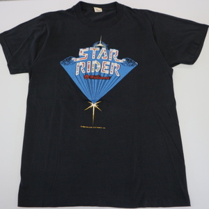 80s USA製 STAR RIDER Williams Electronics Tシャツ M ブラック スターライダー ウィリアムス WMS ゲーム Screen Stars ヴィンテージ