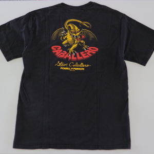 00s Powell Peralta CABALLERO キャバレロ Tシャツ M ブラック 半袖 パウエル ペラルタ ドラゴン スティーブ キャバレロ ロゴ スケート