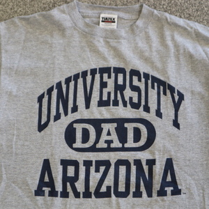 90s~ UNIVERSITY DAD ARIZONA Tシャツ XL グレー アリゾナ大学 ファミリー USA 半袖 カレッジ チーム ロゴ 